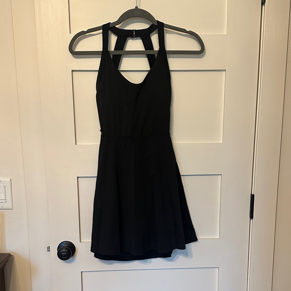Classic Black Sleeveless A-Line Dress
